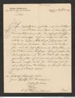 Nachlass Franz Steindachner, Brief von Deutscher Seefischereiverein; Herwig an Franz Steindachner (29.07.1897), Inv.Nr. 106.03, Seite 1
